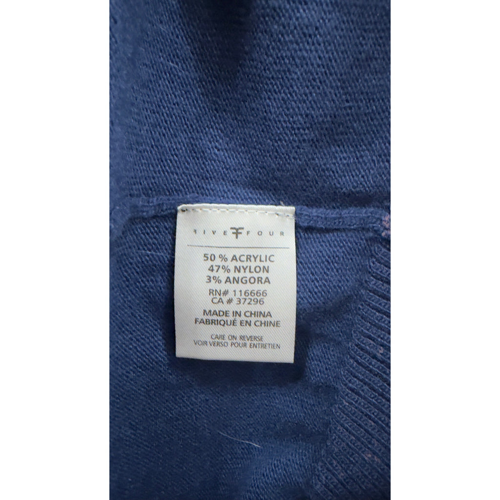 Five Four Men's Colorblock Long Sleeve Crewneck Sweater Blue Large NWT