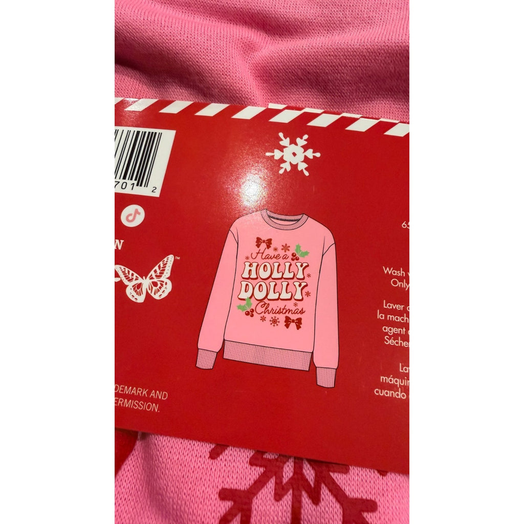 Dolly Parton Christmas Graphic Pullover - Pink - Women's XL - NWT