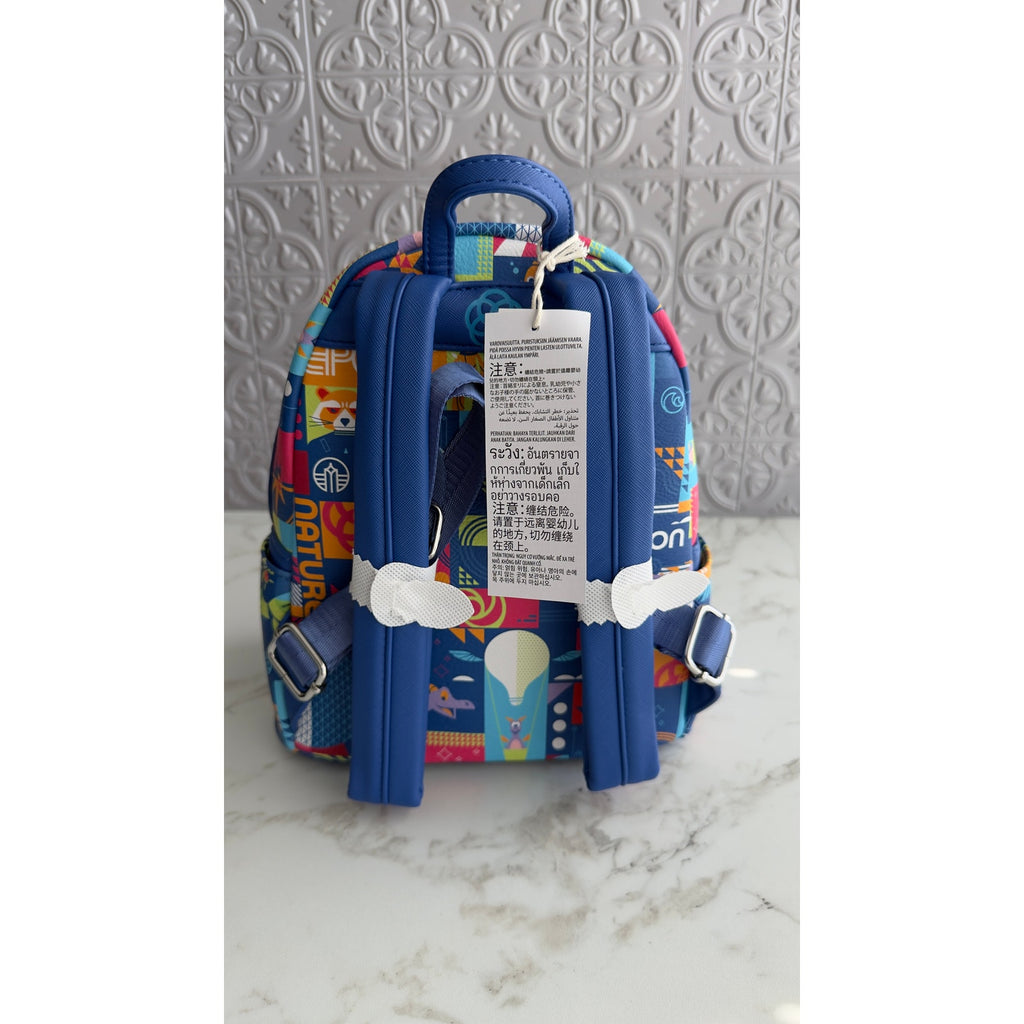 Disney Parks Loungefly EPCOT Reimagined Figment Mini Backpack NEW