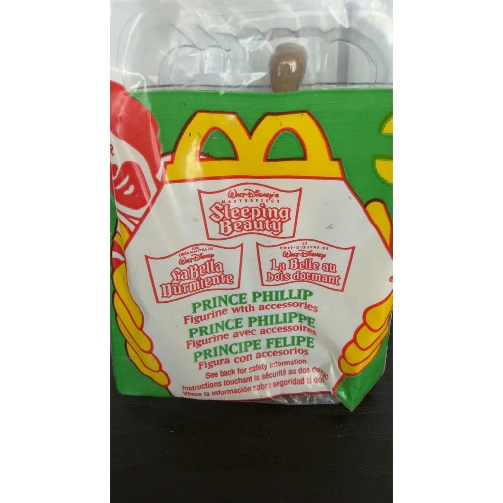 Vintage 1996 Disney Sleeping Beauty #3 PRINCE PHILLIP McDonald's Toy New Sealed
