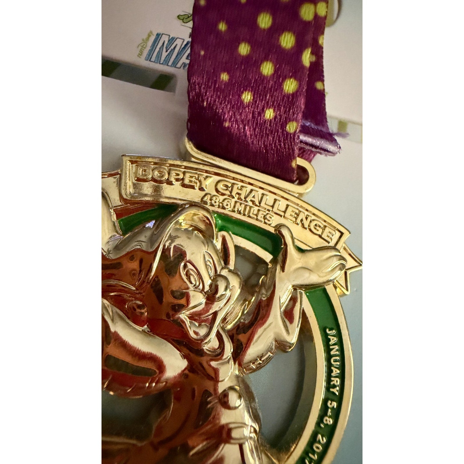 Disney Parks 2017 runDisney Marathon Weekend DOPEY CHALLENGE Medal Pin NEW