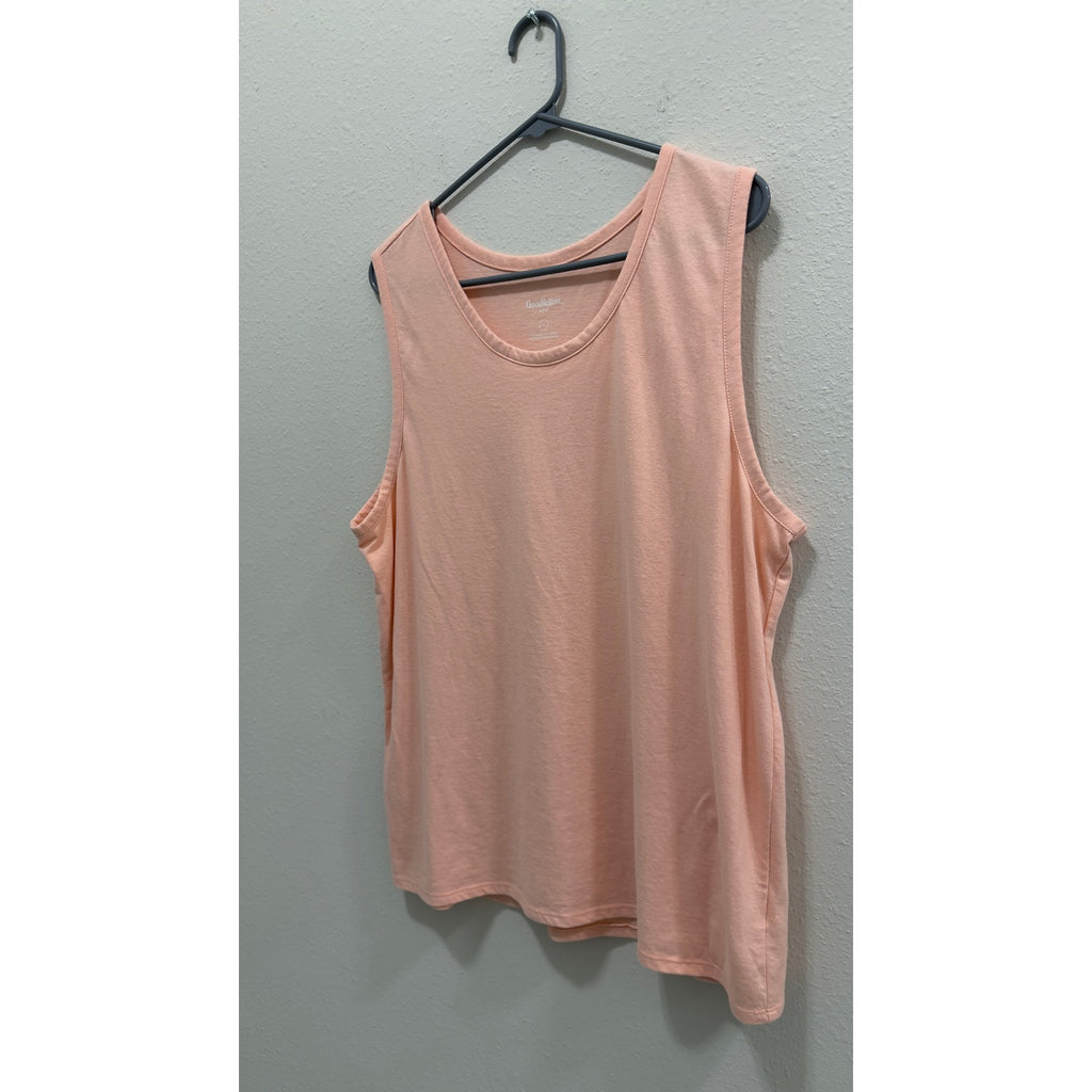 Goodfellow & Co Mens Peach Orange Sleeveless Tank Top Shirt Size Large L