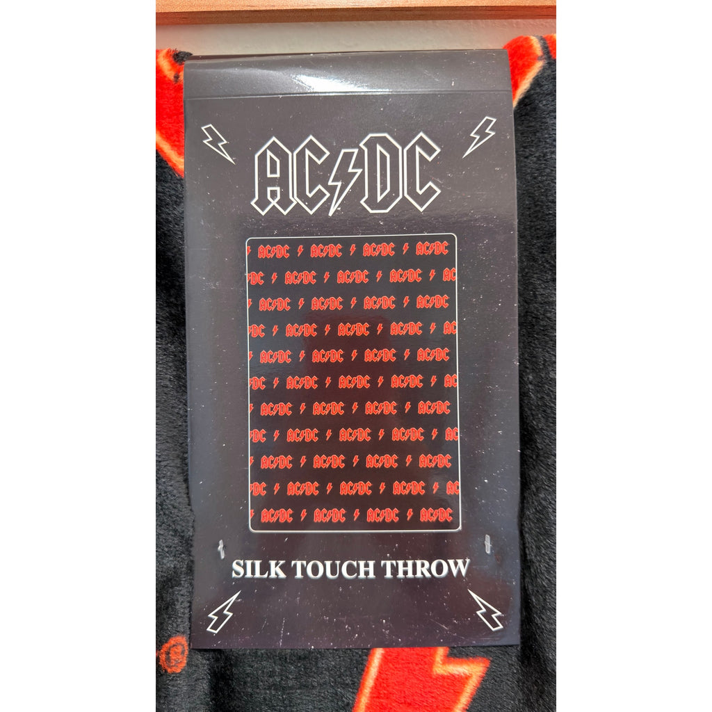 AC/DC Rock Band Logo Silk Touch Throw Blanket – 50" x 70" – NWT
