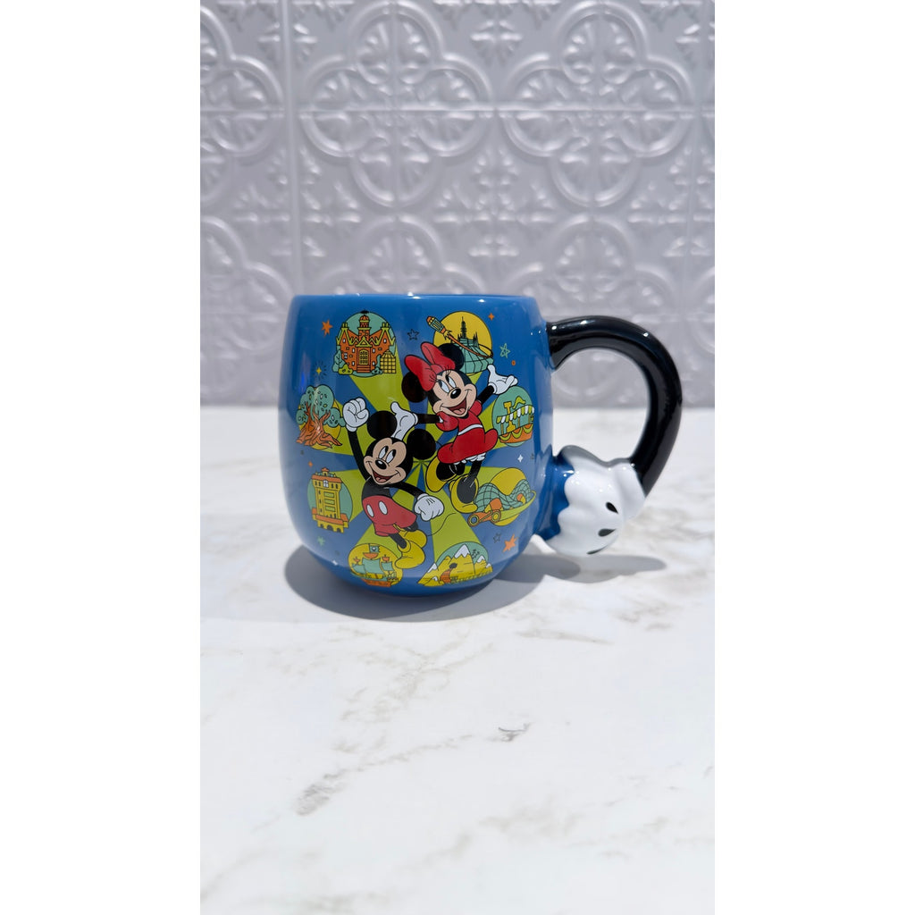 Walt Disney World Play in the Park Mickey Minnie Attractions Mug 15 oz NEW
