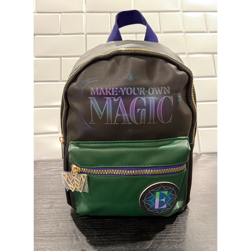 Wicked " Make your own Magic" Black/Green Mini Backpack NEW