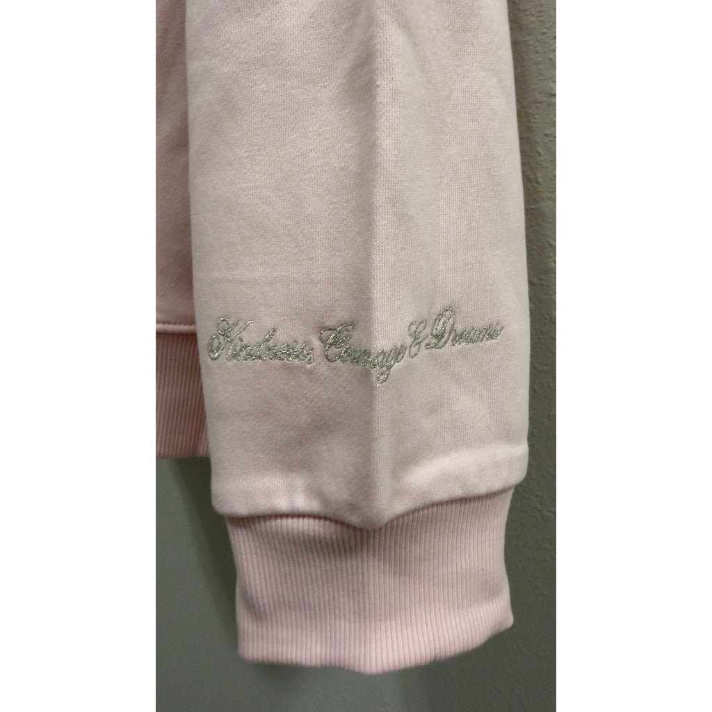 Disney Parks Pink Princess Icons Embroidered Sweatshirt Crewneck Adult Large NWT