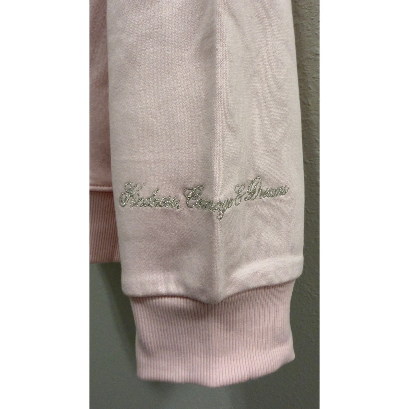 Disney Parks Pink Princess Icons Embroidered Sweatshirt Crewneck Adult Large NWT