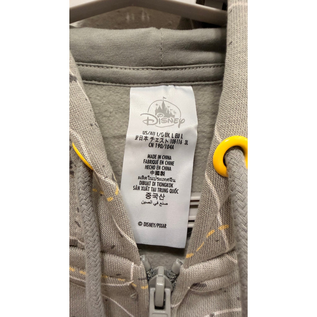 Disney Parks Pixar Up "Visit Paradise Falls" Zip-Up Hoodie Large NWT