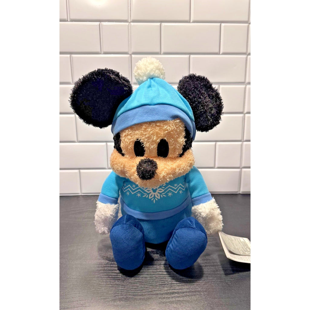 Disney Parks Weighted Winter 2.5lb Mickey Mouse Plush NWT