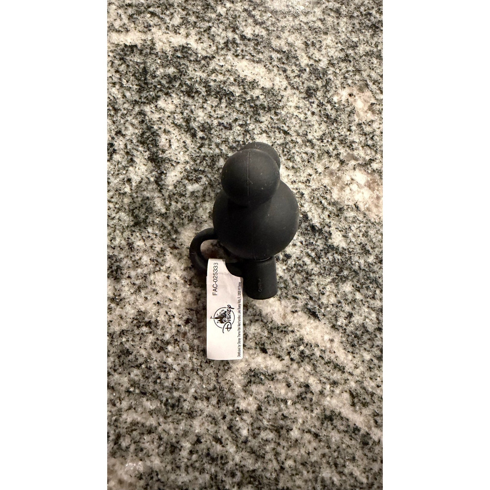 Disney Parks Mickey Mouse Icon Straw Topper - Black - NEW