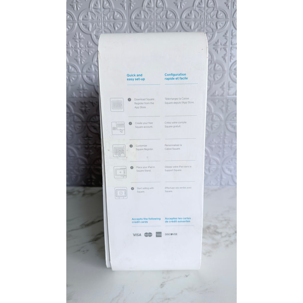 Square Stand POS Point of Sale for Apple iPad Air with Lightning Connector - White
