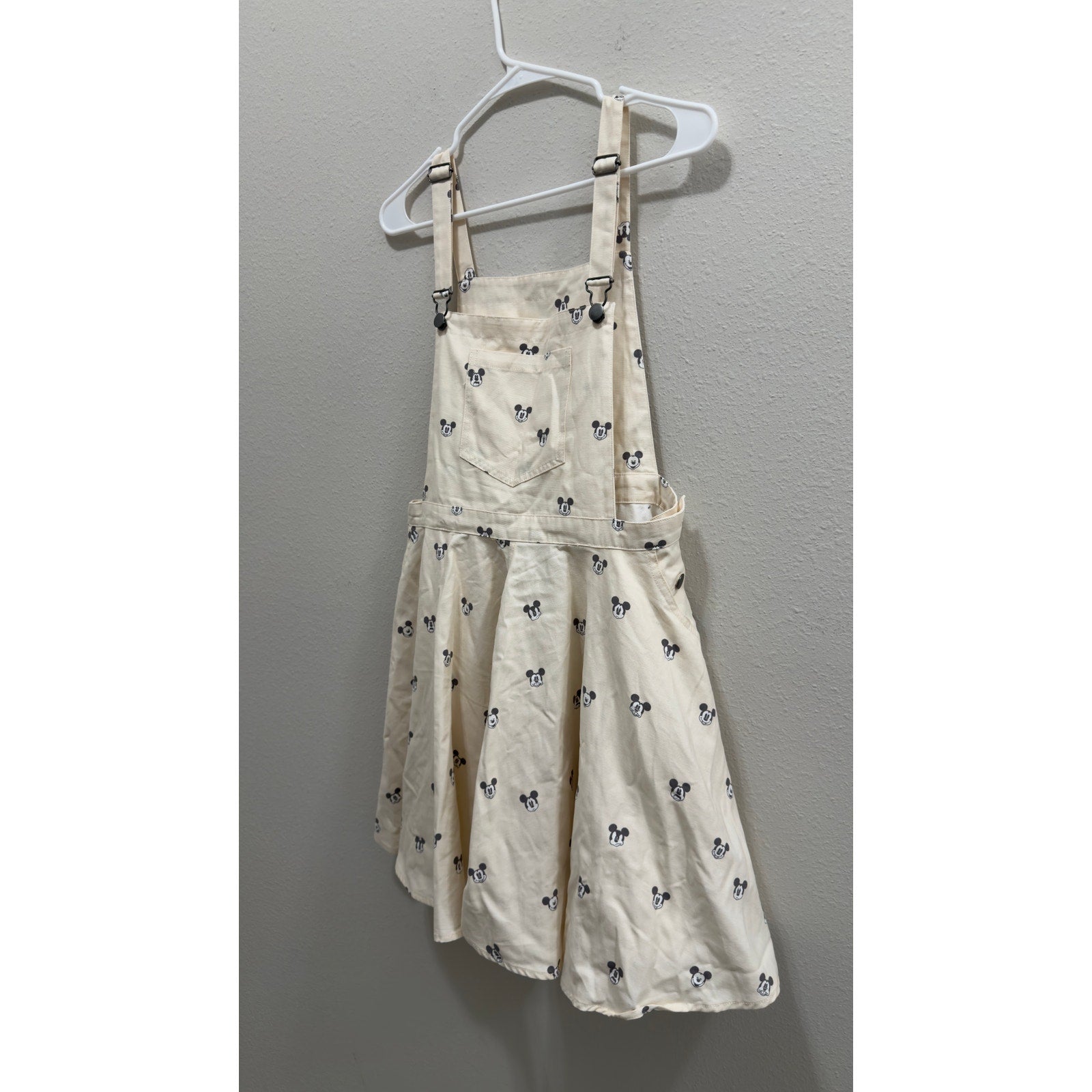 Disney Parks Her Universe Mickey Mouse Short Overalls Skirt Dress Large NWT