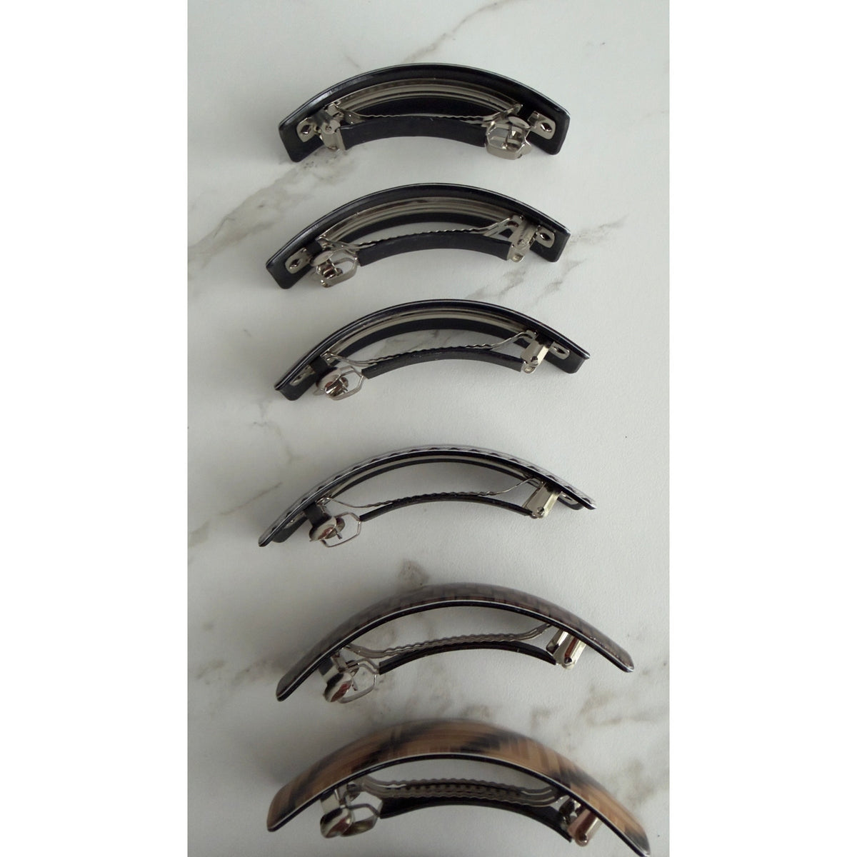 16 Pack Acrylic Hair Clips French Style Barrettes