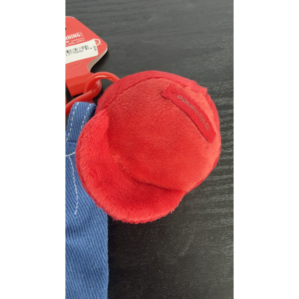 Universal Studios Super Nintendo World Mario Hat & Overalls Plush Keychain NEW