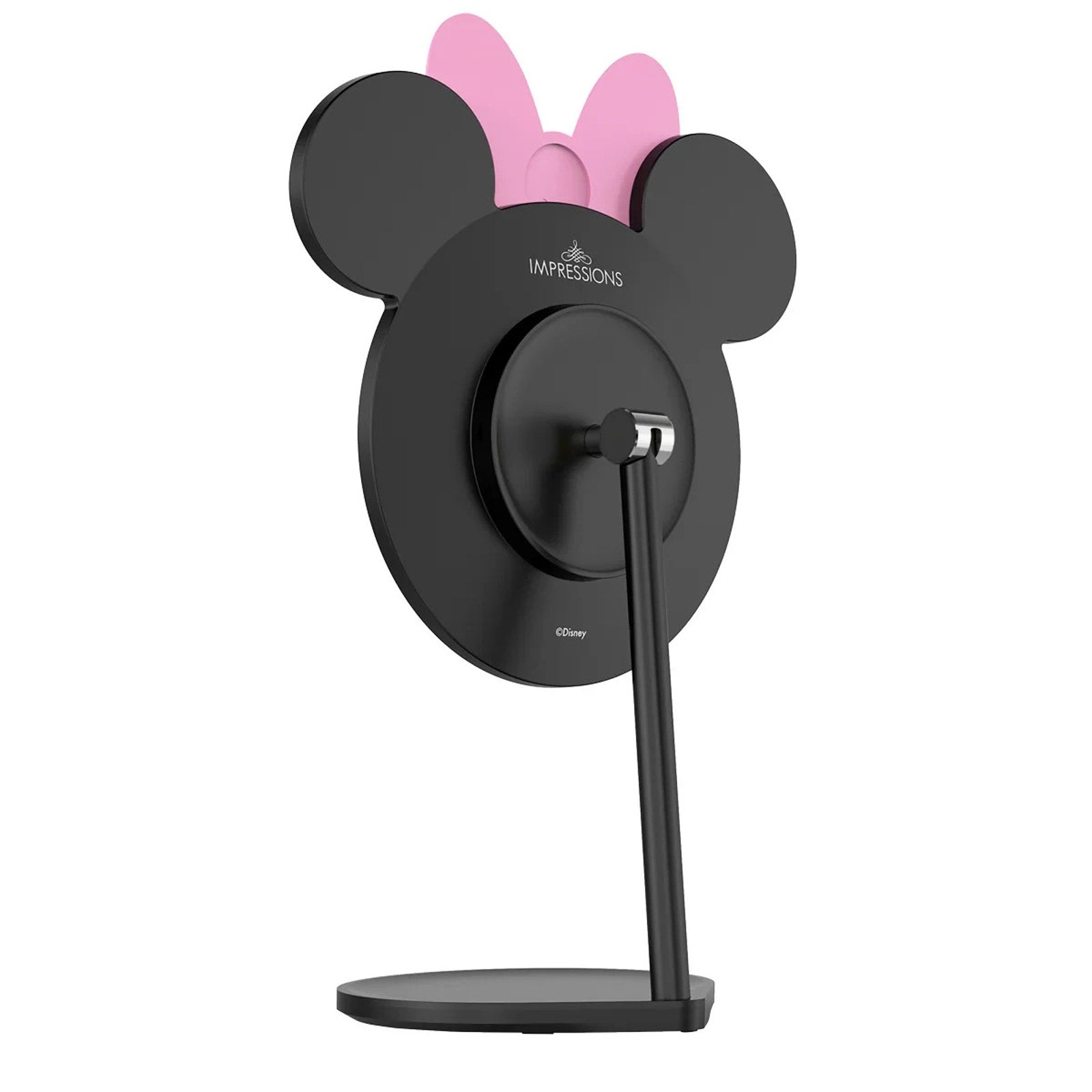 NIB Minnie Mouse Silhouette with Decorative Pink Polka Dot Bow