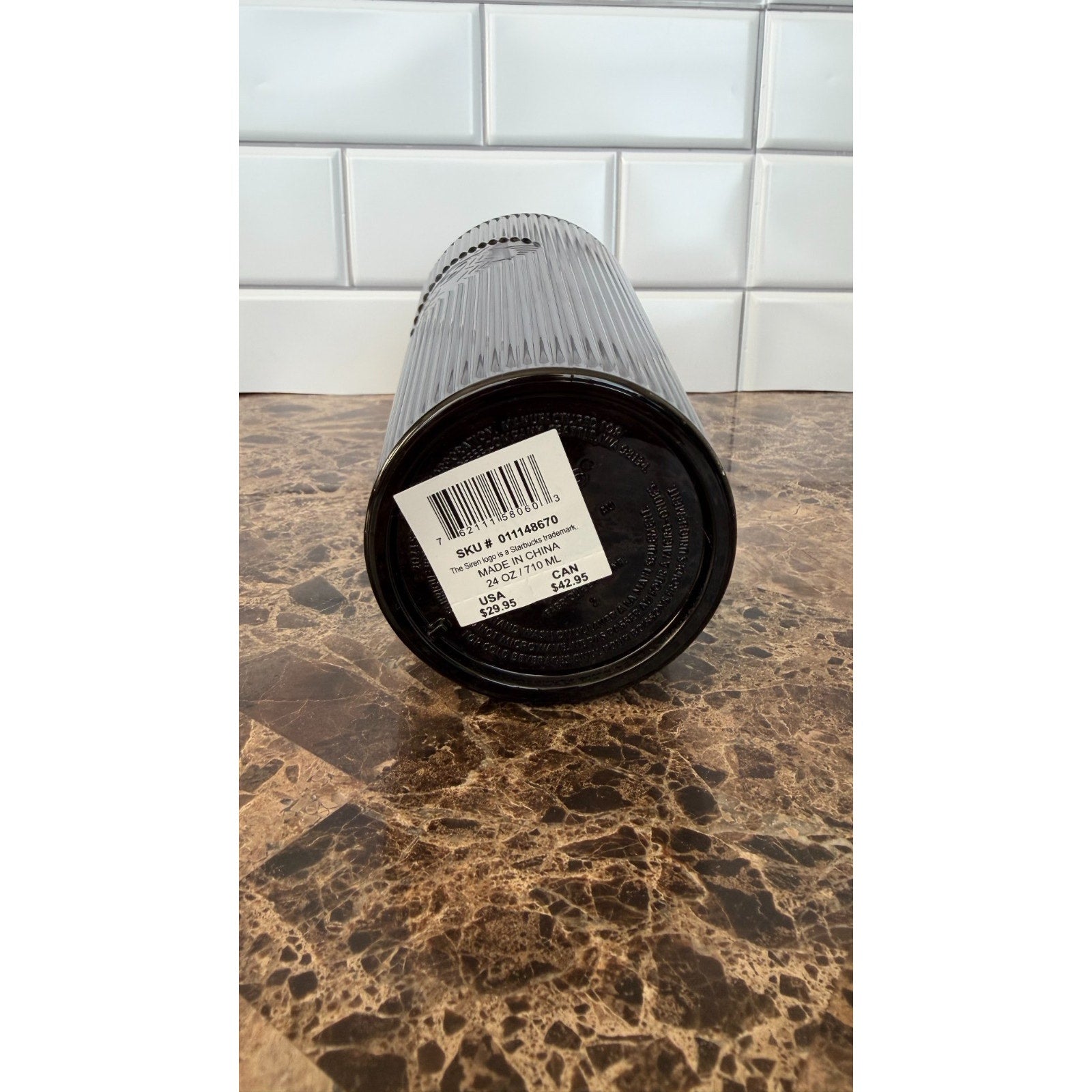 Starbucks 2021 Black Matte Studded Venti Tumbler - 24 oz