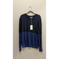 Five Four Men's Colorblock Long Sleeve Crewneck Sweater Blue Large NWT