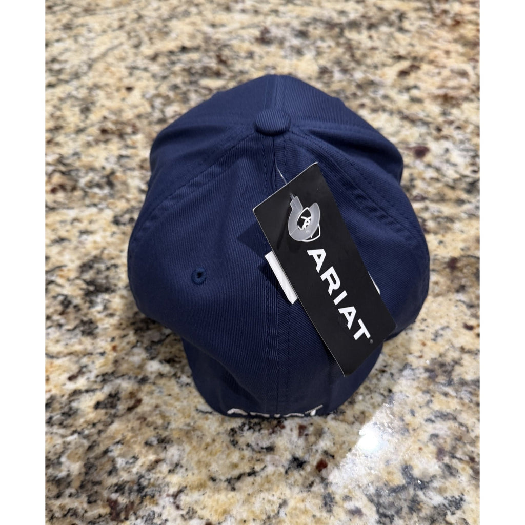 ARIAT Men's Navy Flexfit USA Shield Logo Cap NEW