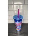 Disney Stitch Blue Travel Tumbler Cup with Lid & Reusable Straw - NEW