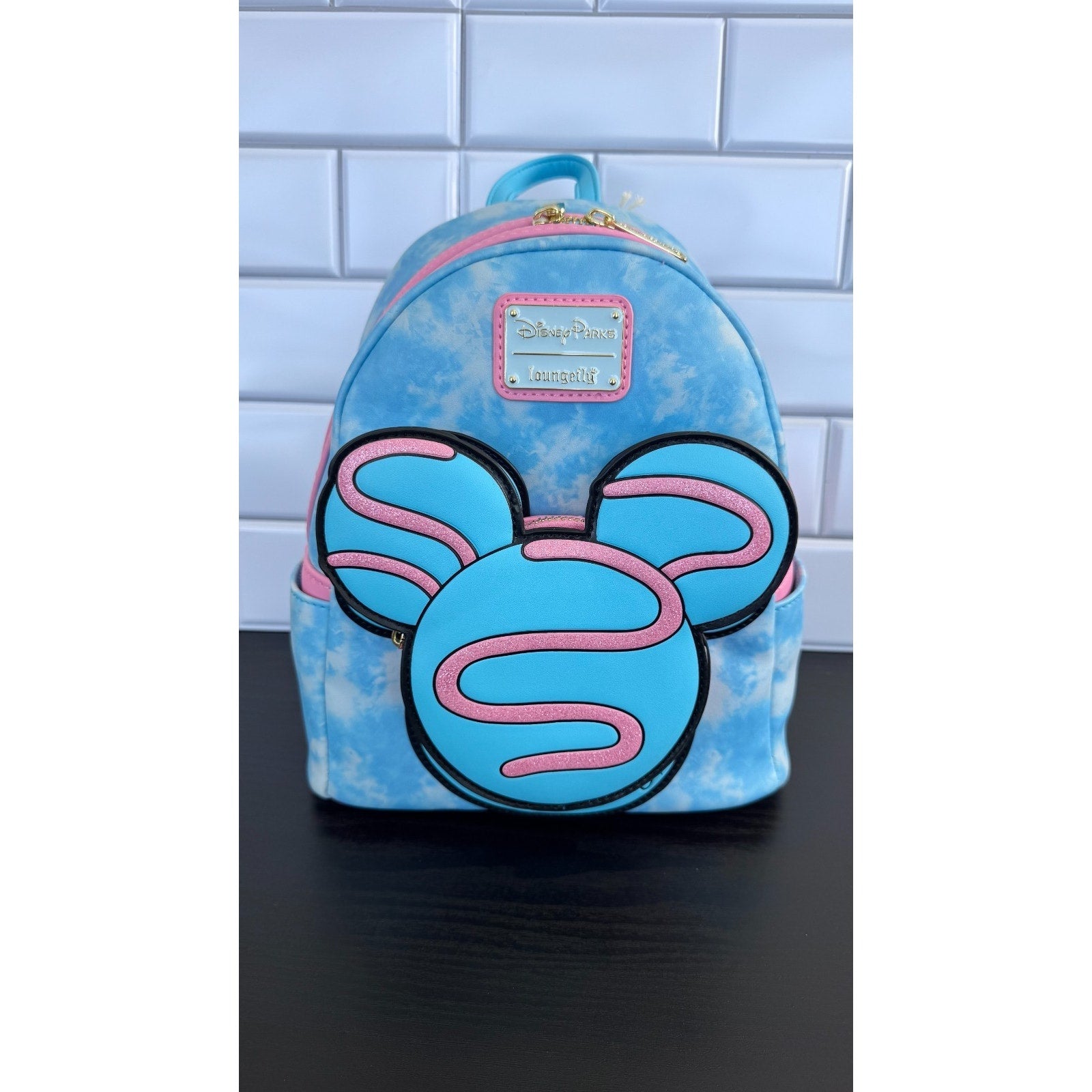 Disney Parks x Loungefly Eats Collection Mickey Macaron Mini Backpack NWT