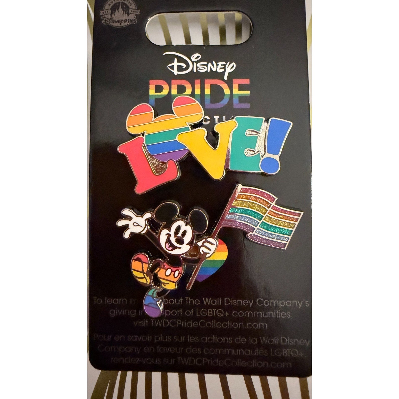 Disney Parks 2023 Pride Collection 2-Pin Set: Mickey & LOVE