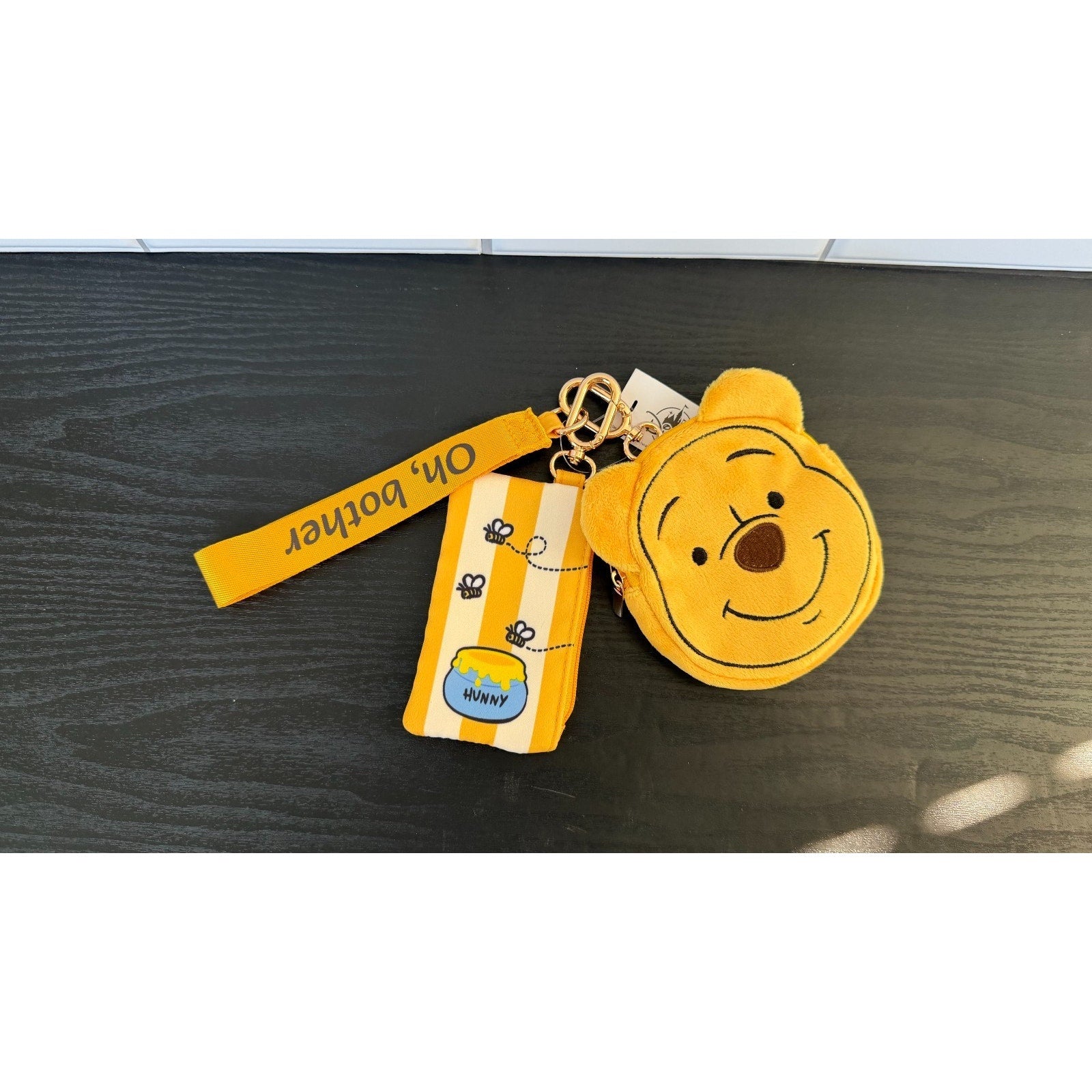 NEW Disney Parks Winnie the Pooh Keychain Bag Charm Pouch