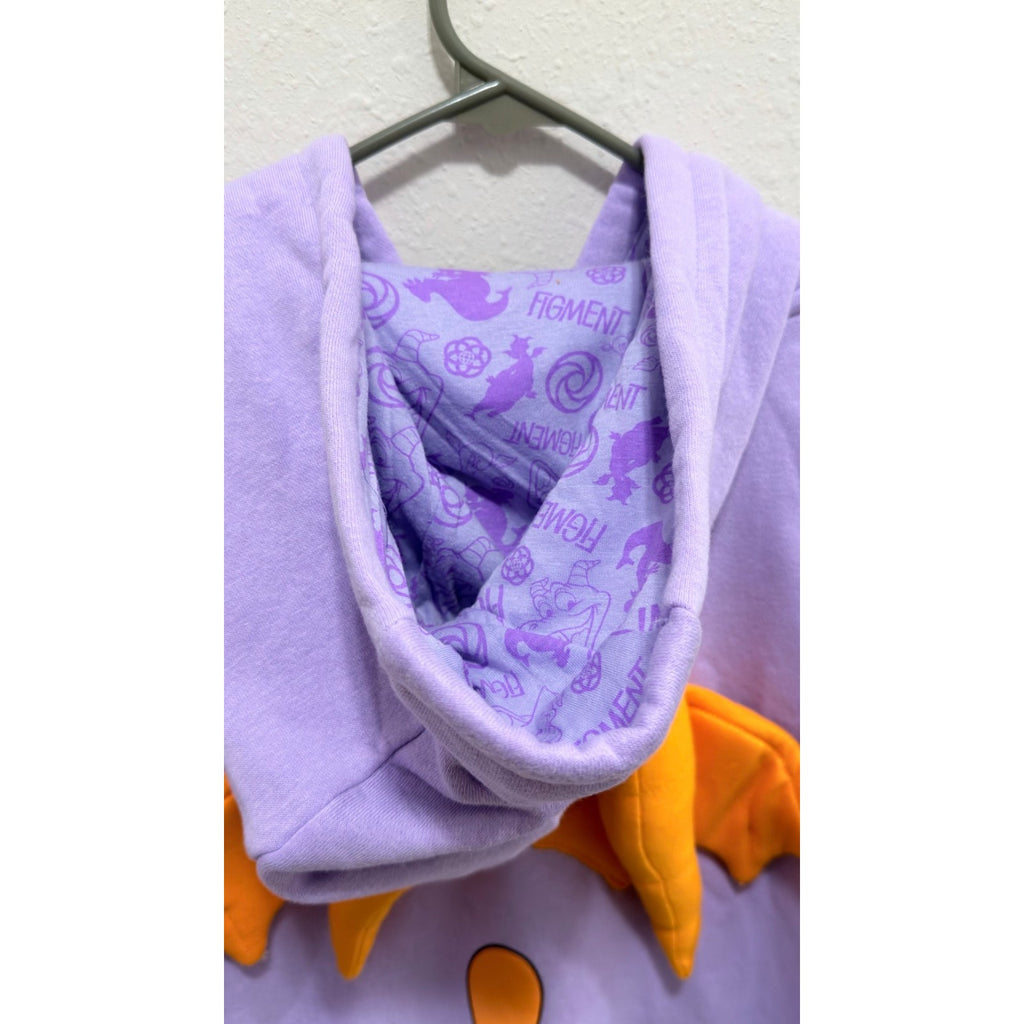 NEW Disney Parks EPCOT Figment Cosplay Pullover Hoodie - Adult Large
