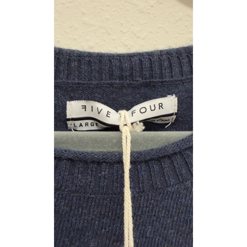 Five Four Men's Colorblock Long Sleeve Crewneck Sweater Blue Large NWT