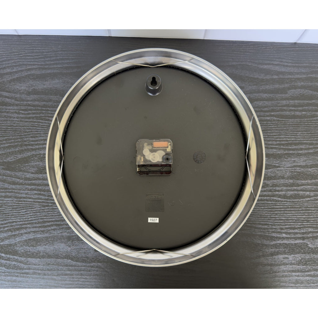 IKEA PUGG Stainless Steel Wall Clock — Silent Movement Analogue