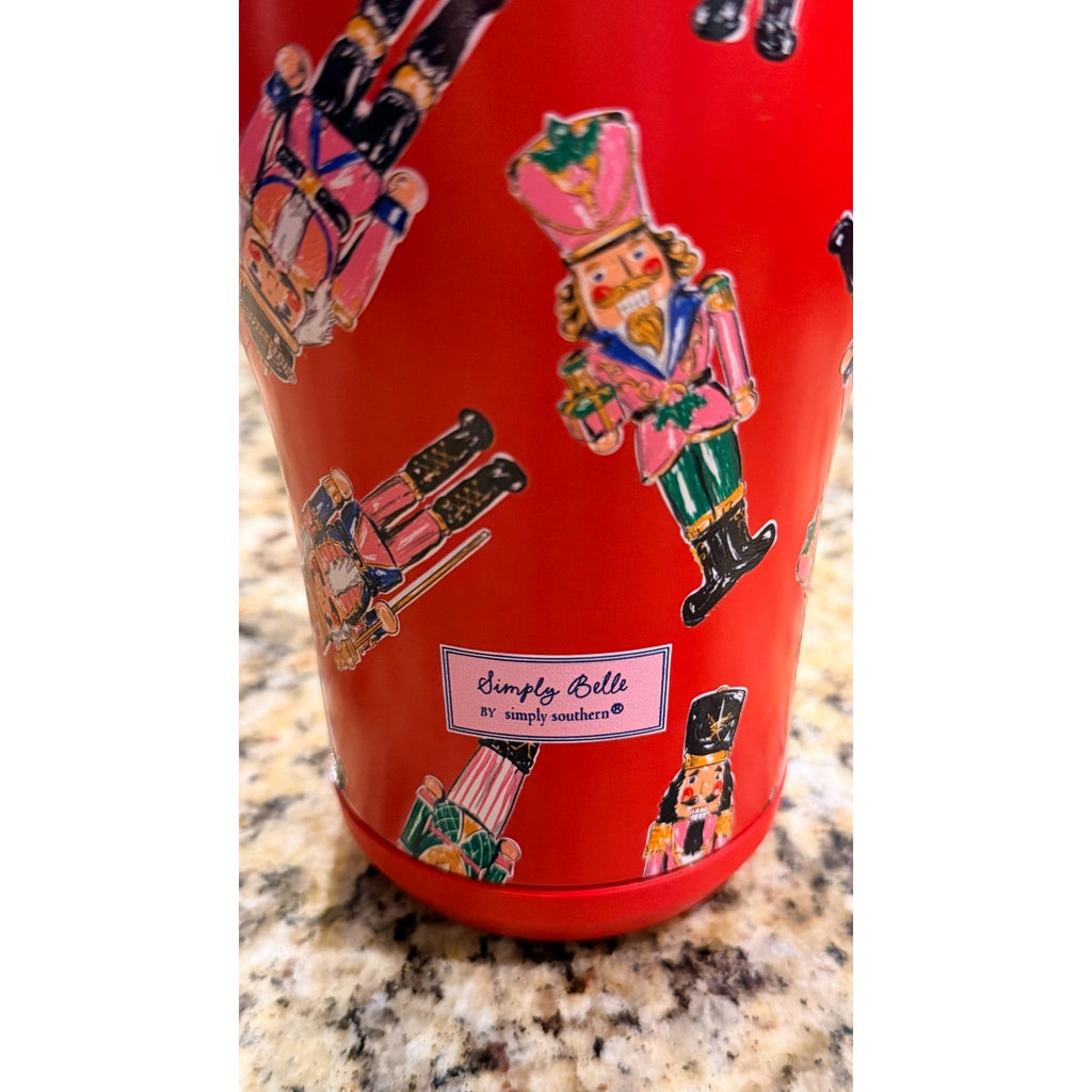 NWT Simply Belle "Holiday Nutcracker" Stainless Steel Tumbler — 40 oz