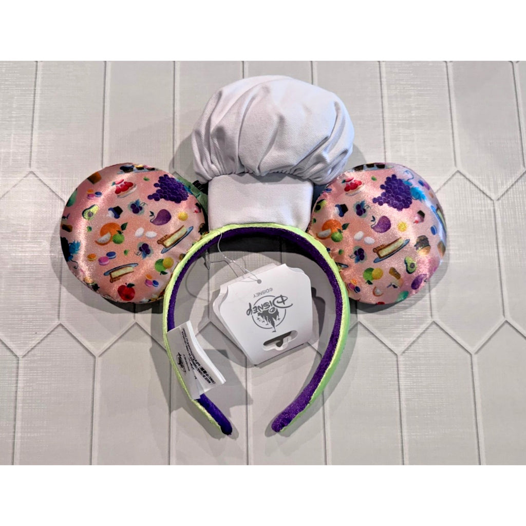Disney Parks California Mickey Mouse Ears Headband Food & Wine 2023 Chef Hat New