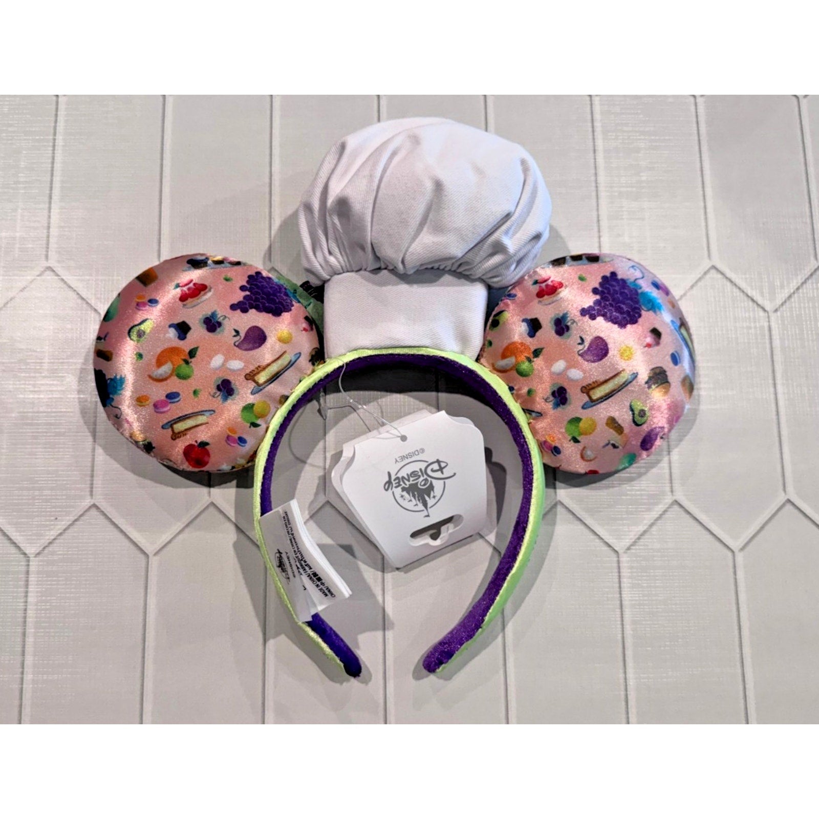 Disney Parks California Mickey Mouse Ears Headband Food & Wine 2023 Chef Hat New
