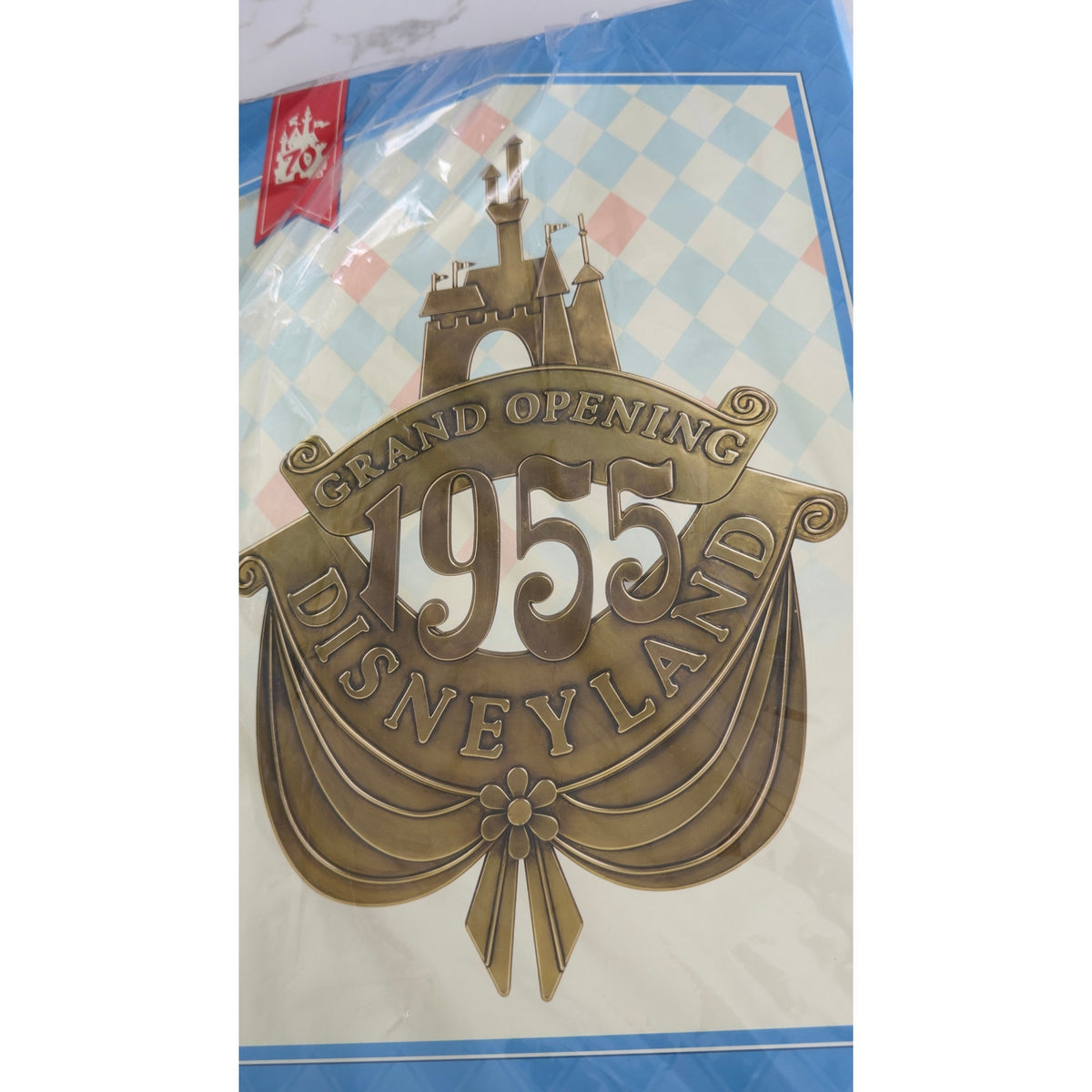 Disneyland 70th Anniversary Vault Collection 1955 Castle Opening Day Plaque NIB
