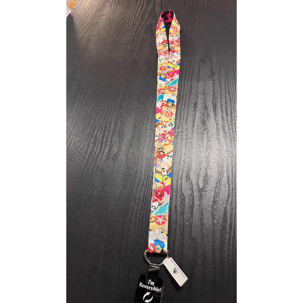 Disney Parks Reversible Pin Lanyard - Mickey & Friends Icon / Ear Hat (NEW)