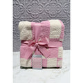 Disney Mickey Mouse Pink Cream Checkerboard Fluffy Plaid Throw Blanket NWT