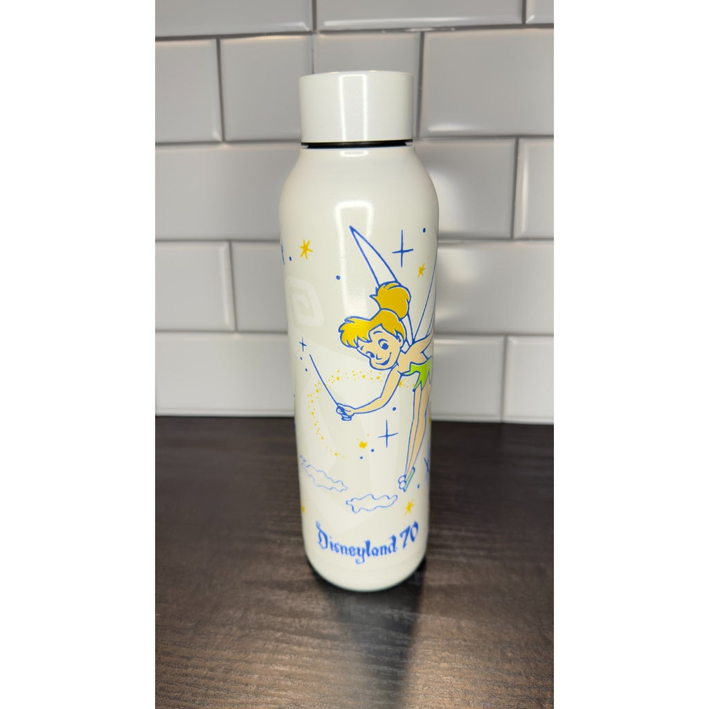 NWT Disneyland 70th Anniversary Tinker Bell Stainless Steel Water Bottle - 21 oz