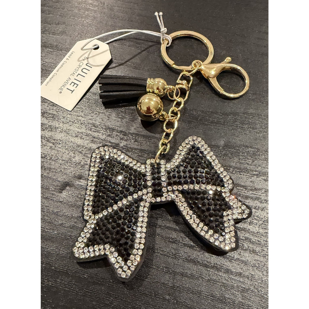NEW Sparkling Bling "Fancy Bow" Keychain & Bag Charm
