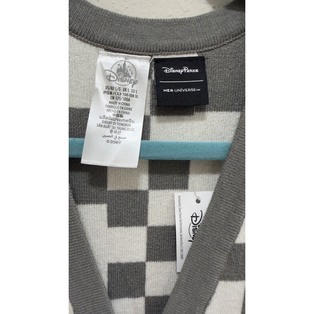 Disney Parks x Her Universe Mickey Mouse Checkered Cardigan NWT Large