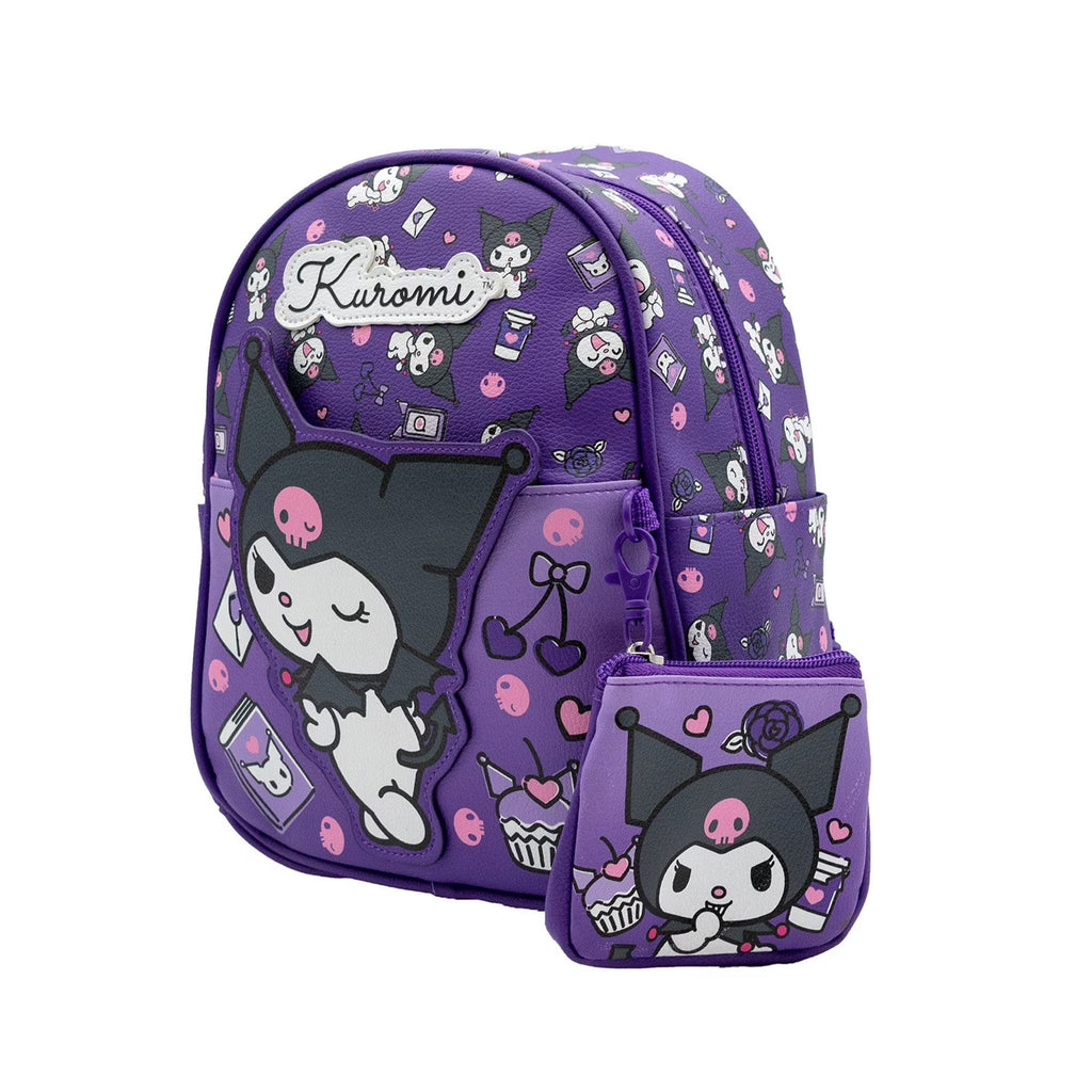 NEW Kuromi 10.5" Mini Backpack with Coin Purse