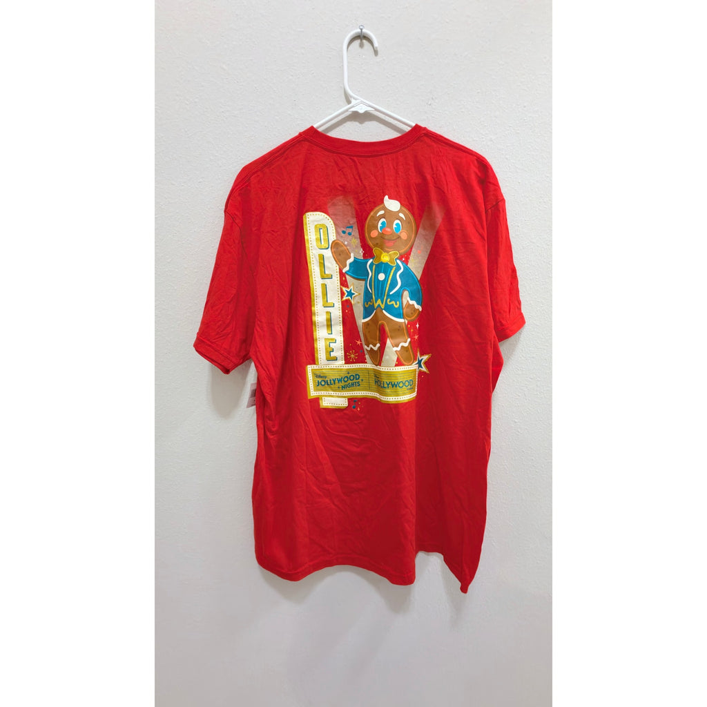 NWT Disney Jollywood Nights 2025 Ollie the Gingerbread Man Tee - Large