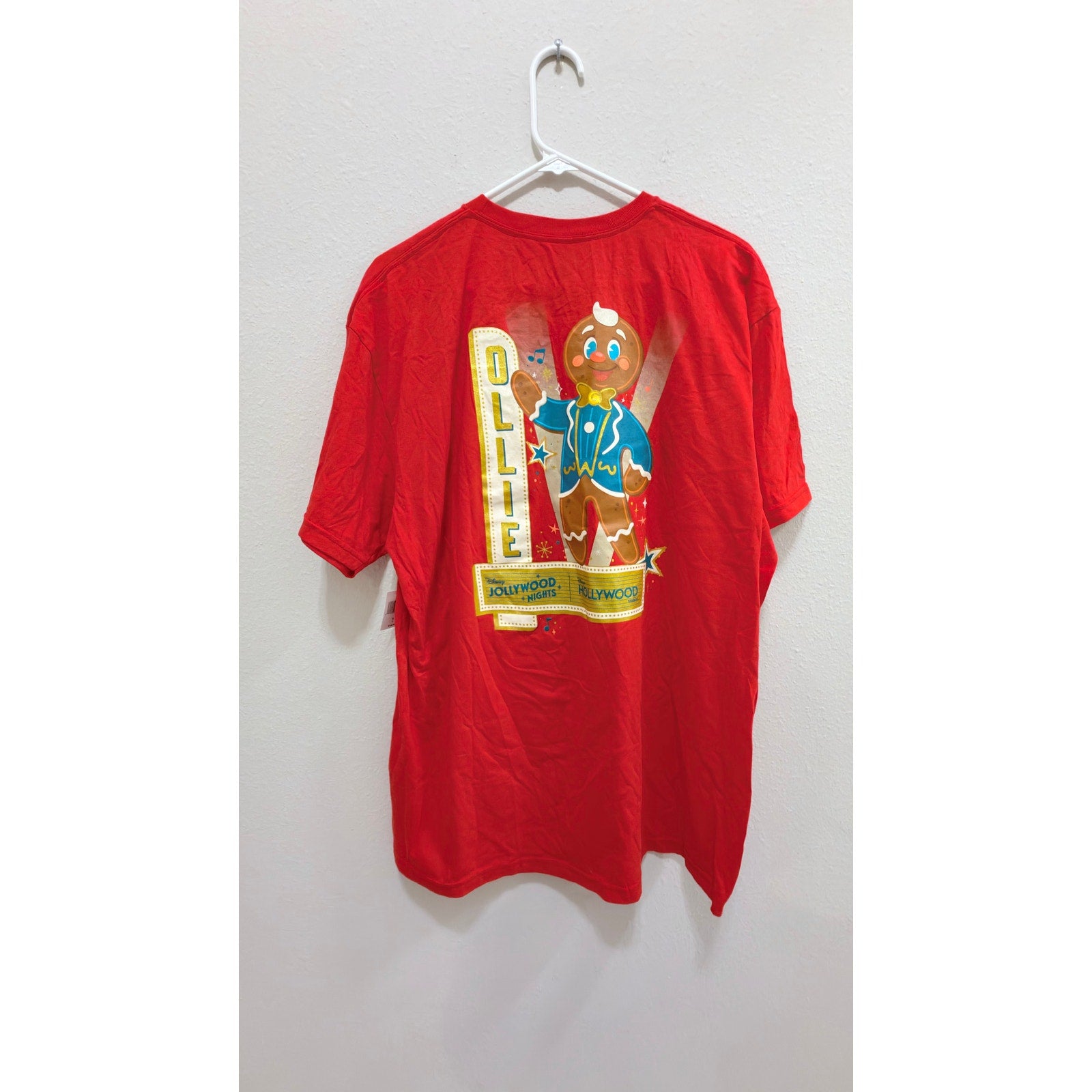 NWT Disney Jollywood Nights 2025 Ollie the Gingerbread Man Tee - Large