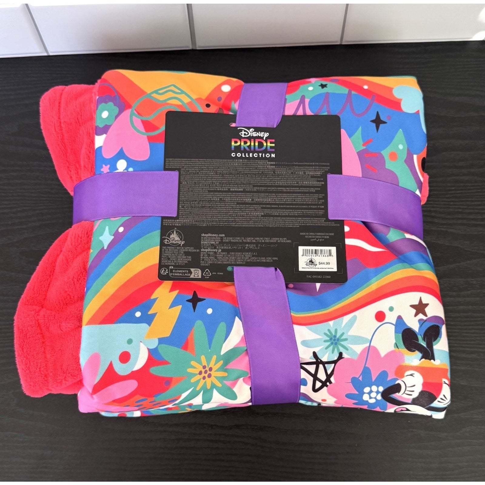 Disney Pride Collection 2023 Plush Throw Blanket 50x60 NWT