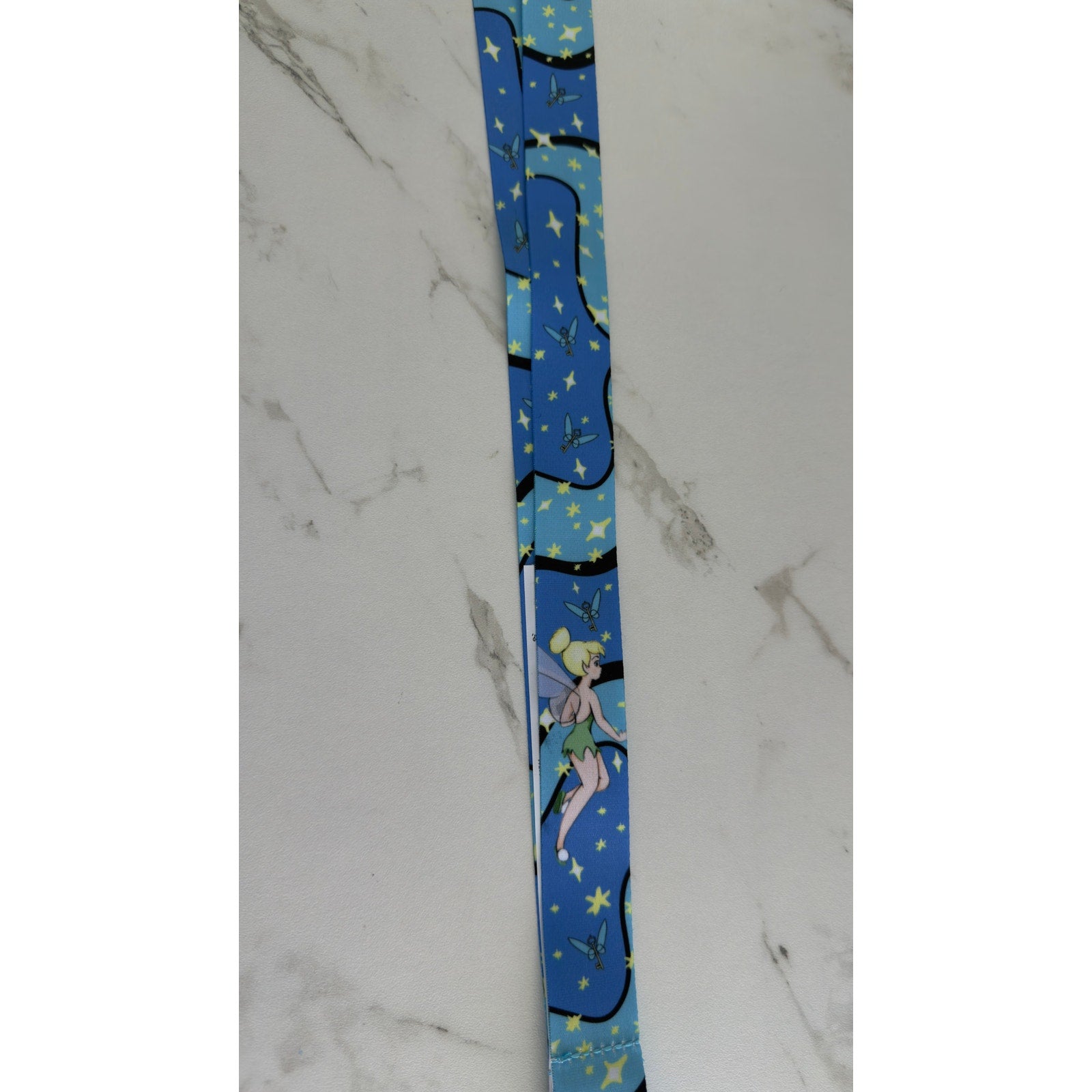 Disney Parks Tinker Bell Peter Pan Blue Reversible Pin Trading Lanyard NWT