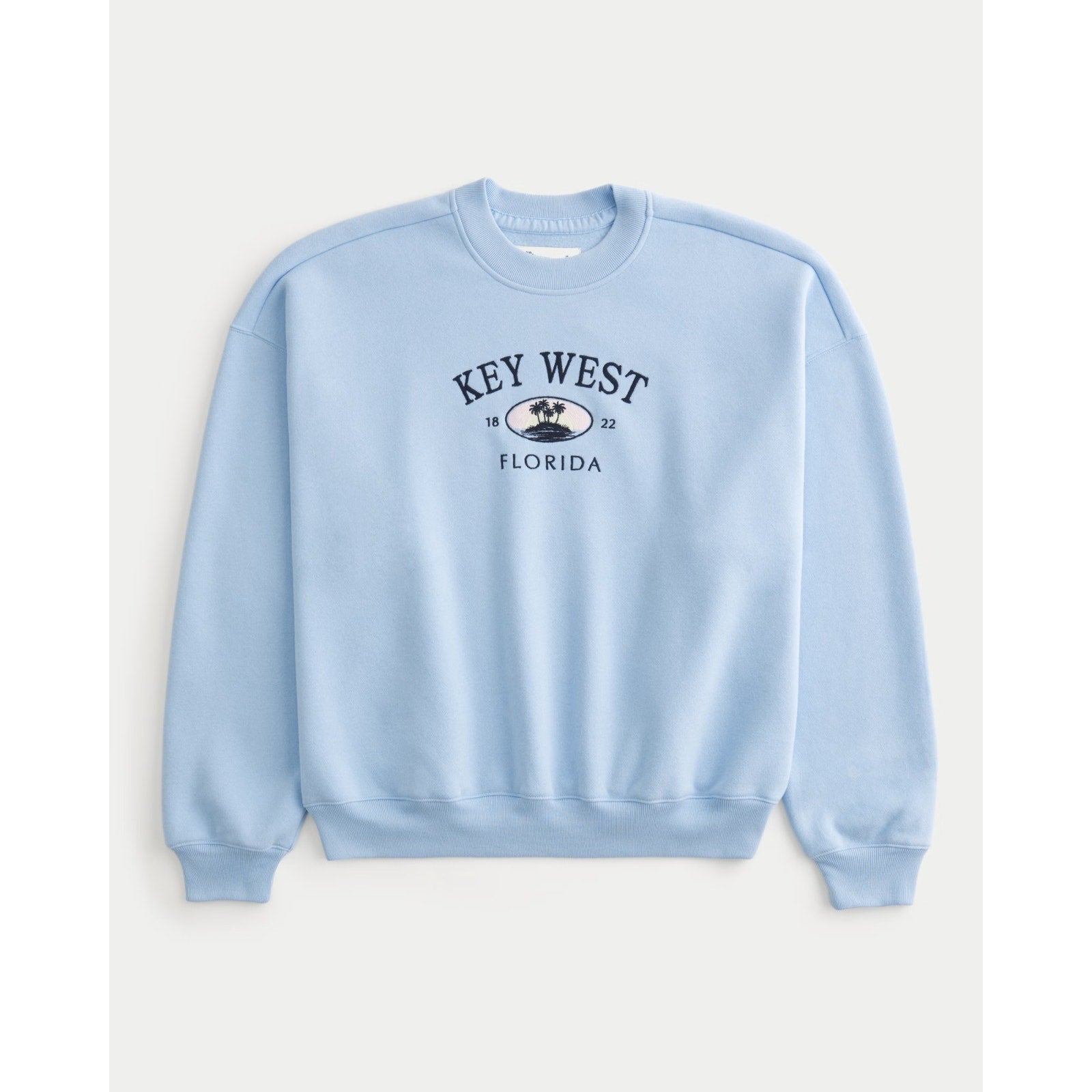 Hollister Key West Florida Embroidered Baggy Cinch Sweatshirt Large NEW