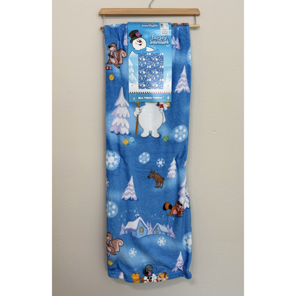 NEW Frosty the Snowman 50x70 XL Silk Touch Throw Blanket Christmas Cozy