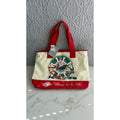 Disney Cruise Line DCL Holiday Christmas Mickey & Minnie Canvas Tote Bag NEW