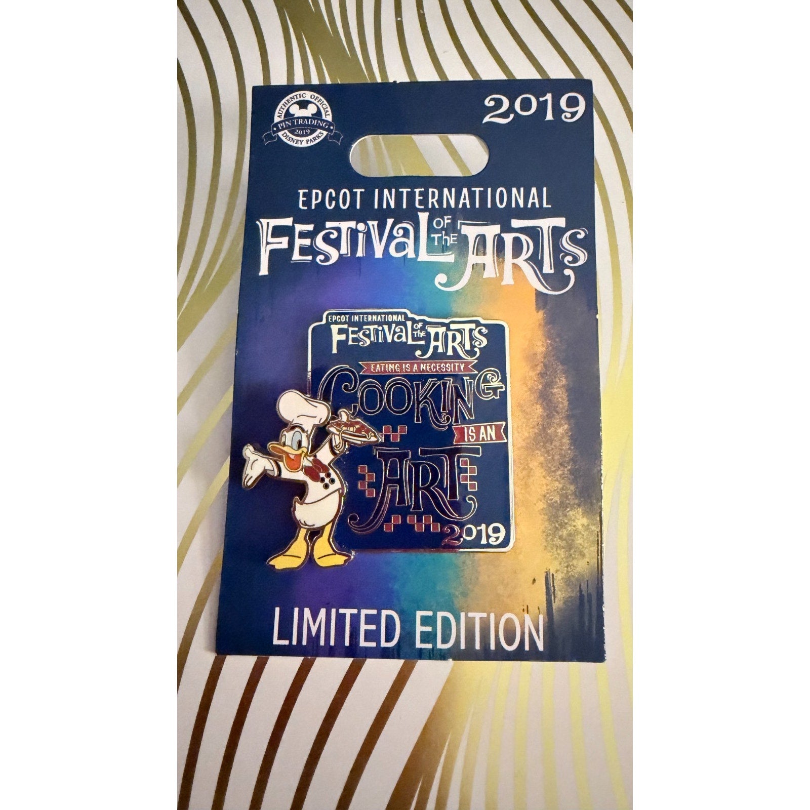 Disney Parks 2019 EPCOT Festival of the Arts Donald Duck Pin - LE 2000