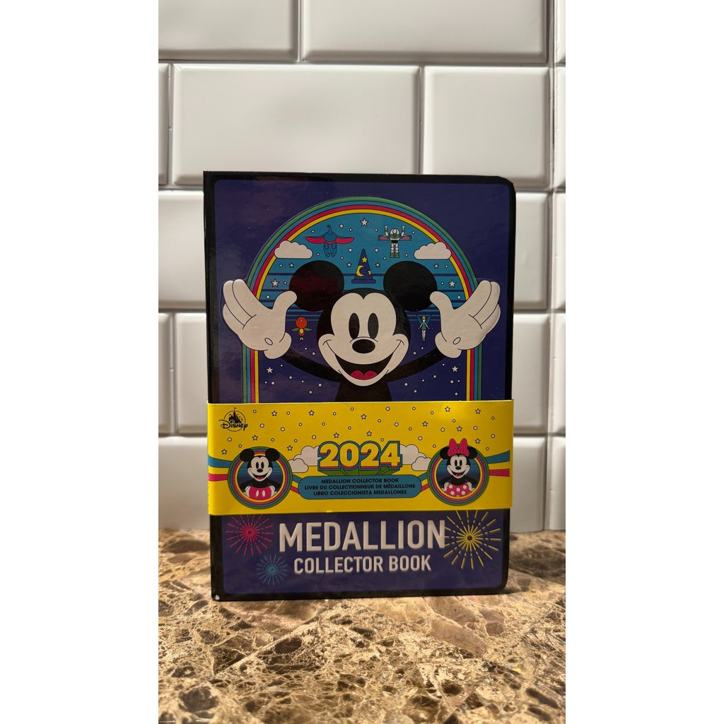 Disney World 2024 Collectible Medallion Holder Book Mickey Mouse NWT