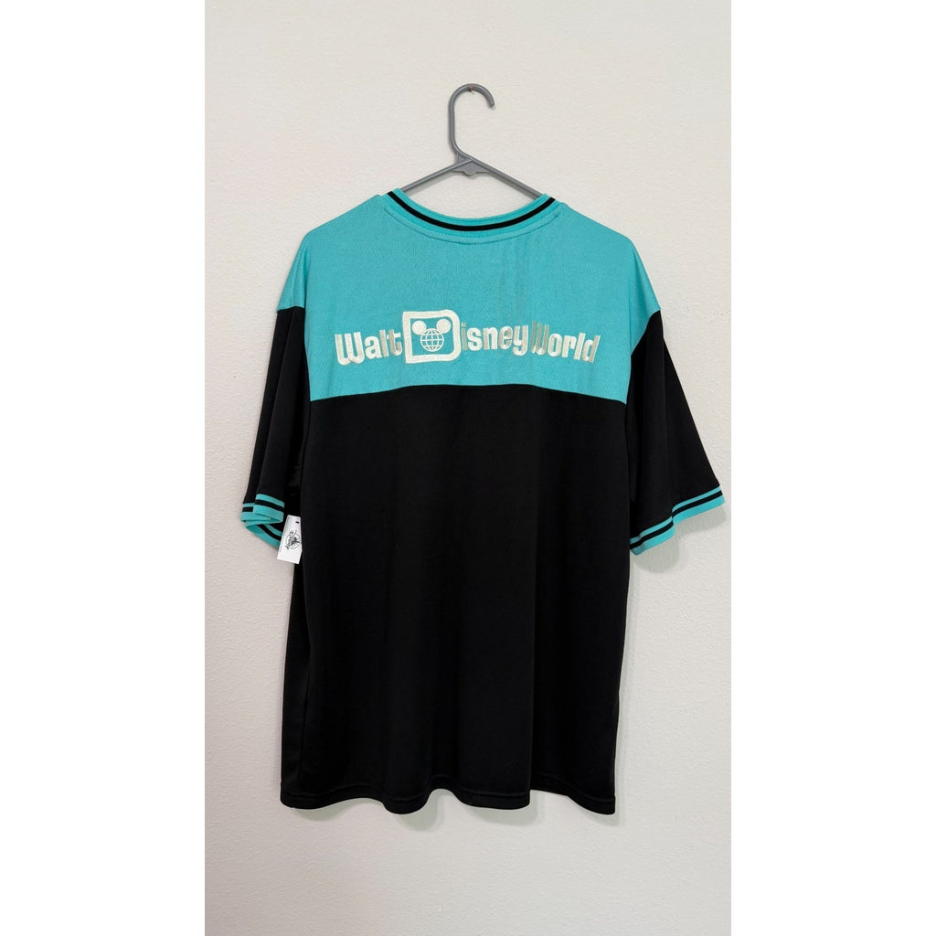 NEW Walt Disney World Embroidered Mickey Retro Athletic Jersey Adult Large NWT