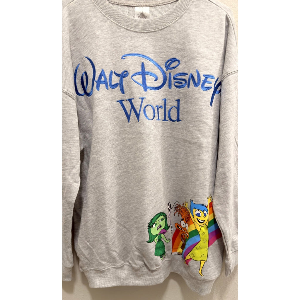 Disney Parks Walt Disney World Inside Out Park Logo Pullover - Adult XL - NWT
